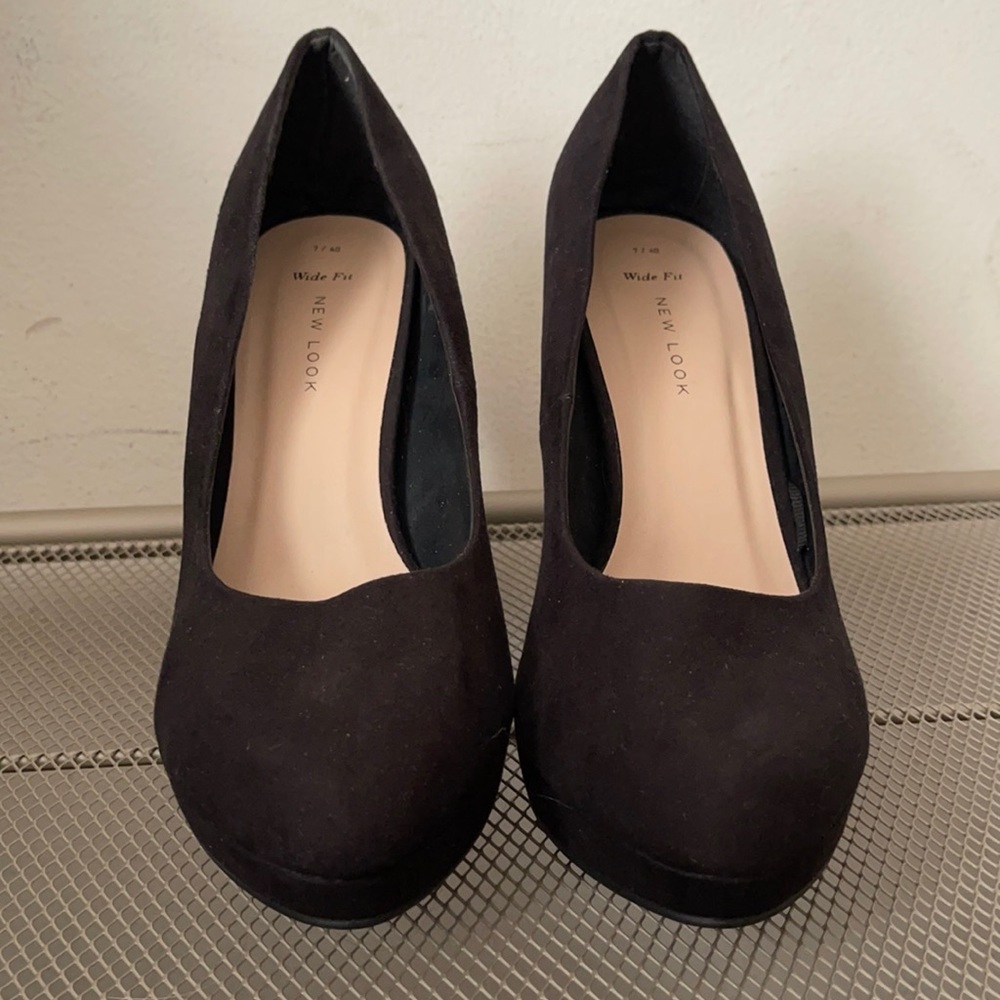 ASOS New Look Wide Fit Suede(faux) Platform Heels